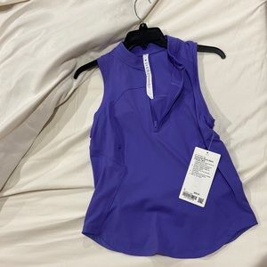 Lululemon front zip mock-neck tank